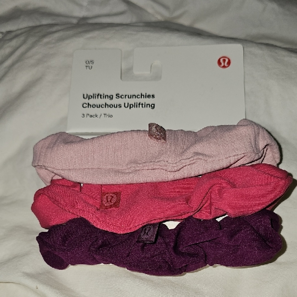 Lululemon Nwts Uplifting Scrunchies!! Gorgeous CHLR/RBCO/PKHZ!!